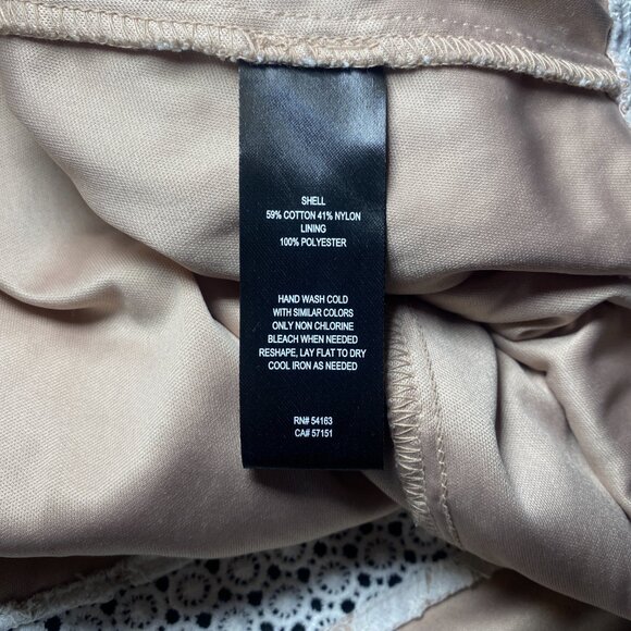 Jessica Howard White Beige Lace Overlay Sleeveless Dress Womens 12 Fit Flare EUC - Picture 7 of 11